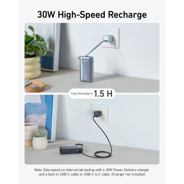 Anker Nano Power Bank(30W,Built-In USB-C Cable) - Image 5