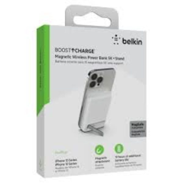 Belkin Magnetic Wireless Power Bank 5K with Stand - Image 3