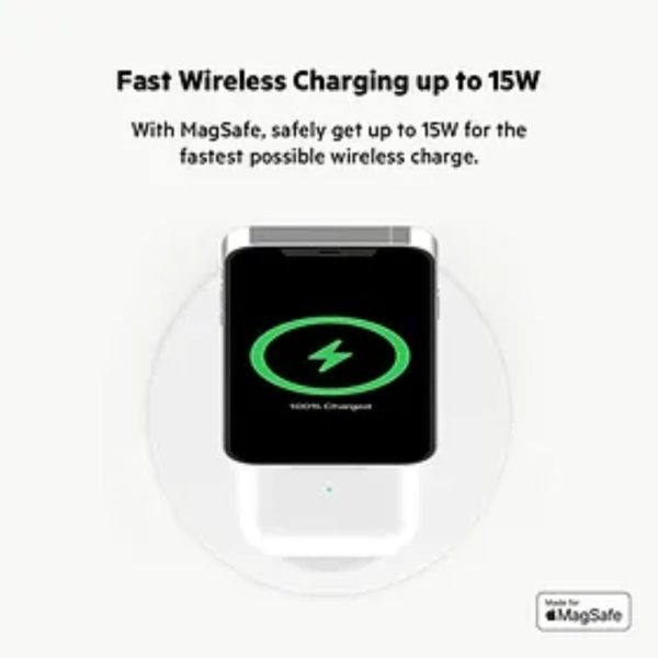 Belkin MagSafe 2-in-1 Wireless Charger, 15W Fast Charging - Image 4