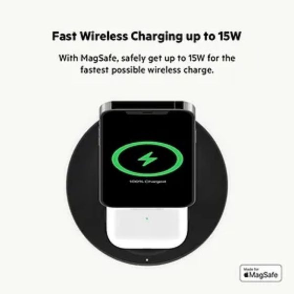 Belkin MagSafe 2-in-1 Wireless Charger, 15W Fast Charging - Image 6