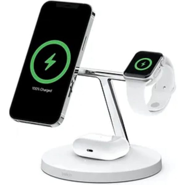 Belkin 3-in-1 Wireless Charger with MagSafe 15W Fast Charging - Image 9